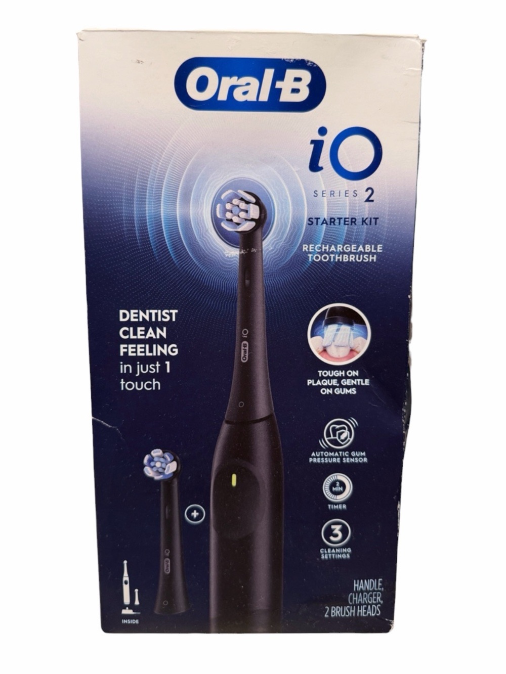 iO Series 2 Rechargeable Toothbrush - Black - open box - new